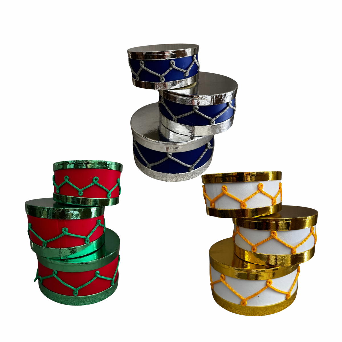 Set de tres “DRUMS” carton
